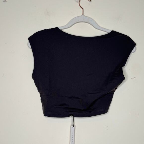 Susana Monaco Open Back Top in Black NWT Size Medium - Picture 2 of 8